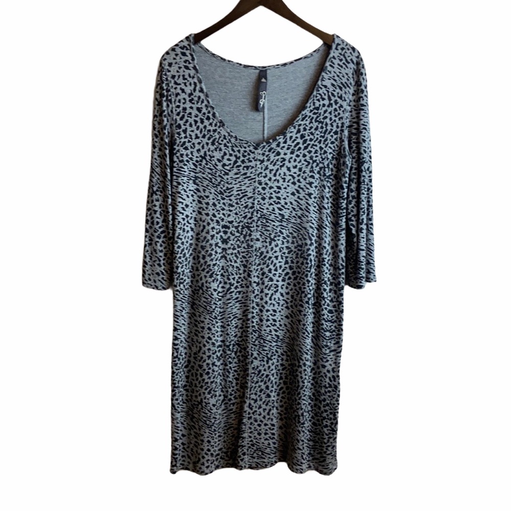 Jessica Simpson Rudy Leopard Dress L - Picture 2 of 14